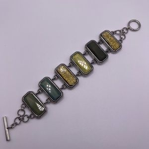 Lia Sophia Green Stone Bracelet